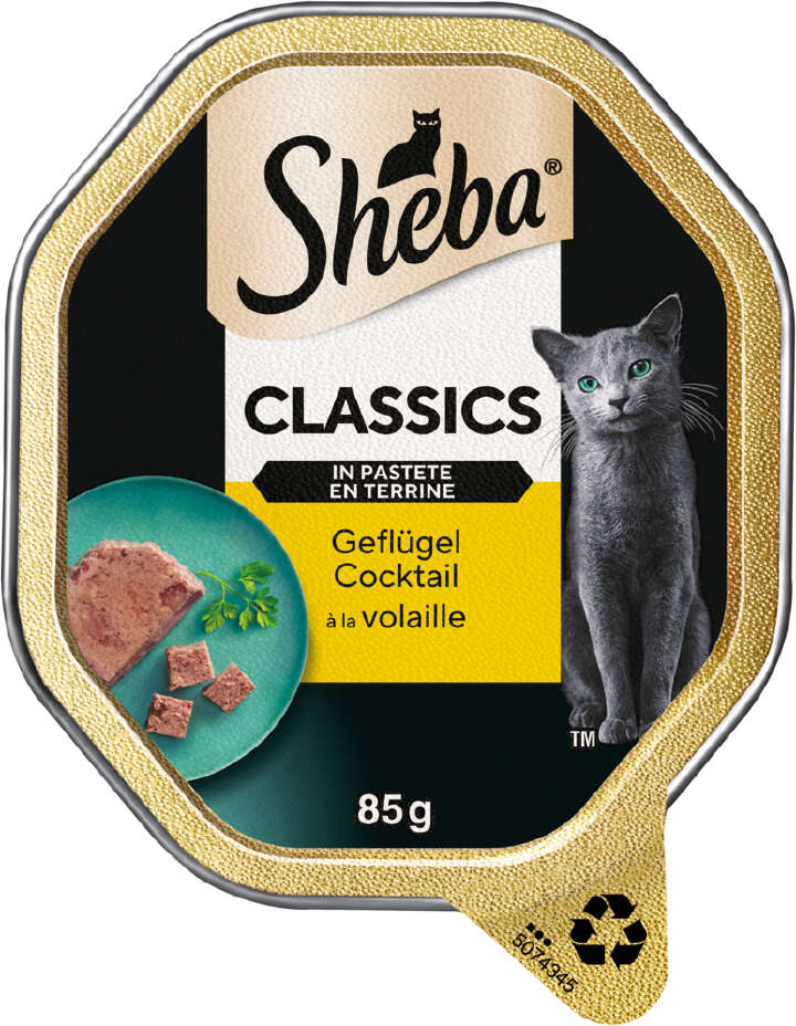 Sheba Katzen-Nassfutter Classics in Pastete Geflügel Cocktail